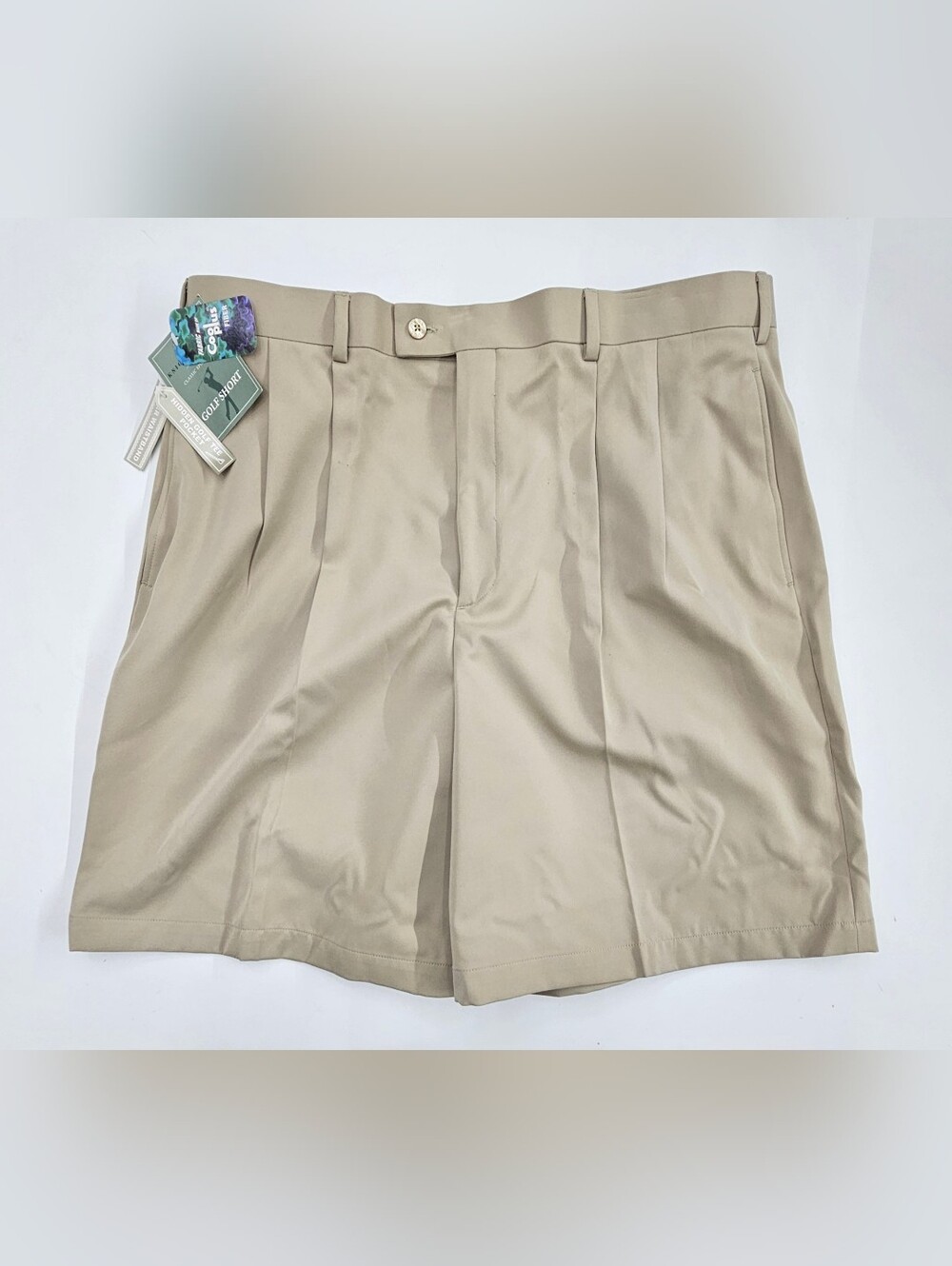 VTG Kmart Knightsbridge Mens Chino Golf Shorts 42 Khaki Tan NWT Deadstock